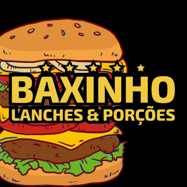 Logo Baxinho Lanches Fundo Transparente